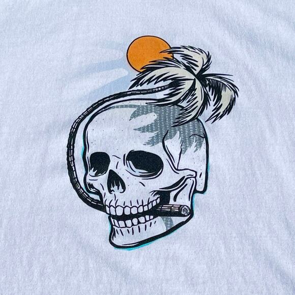 New DEL SOL Men's Biting Skull T-Shirt XL Eco Color Changing in Sun Women's Tee - Picture 13 of 16